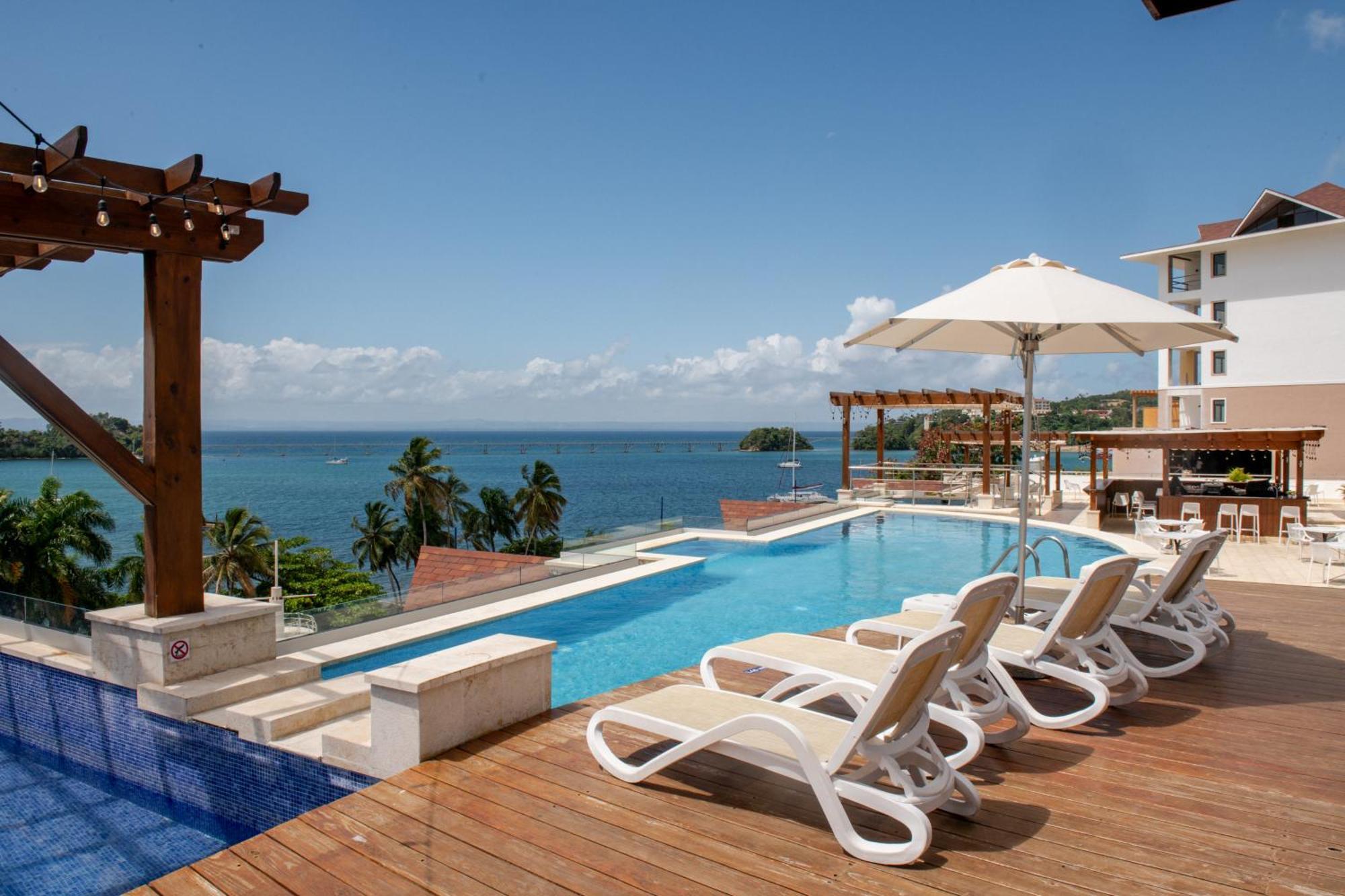 Hacienda Samana Bay Hotel Exterior photo View of the Caribbean Sea from the hotel